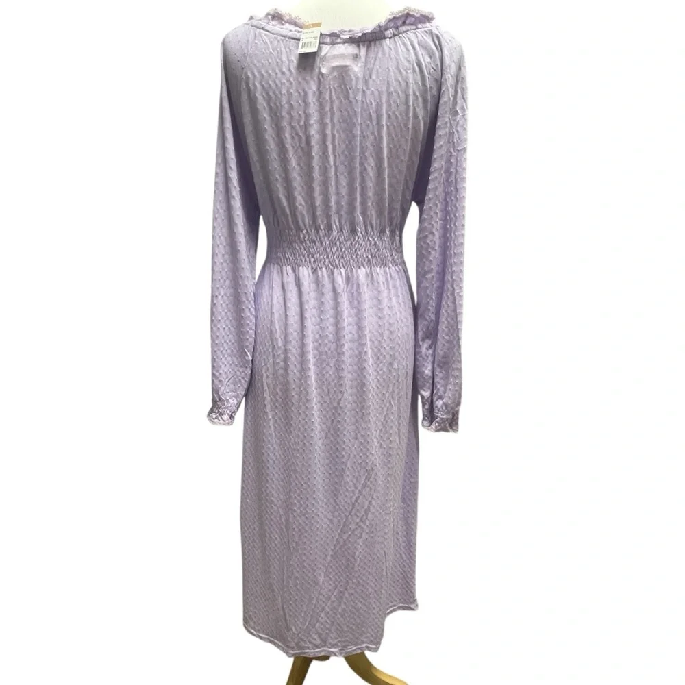 NWT Whispers Long Nightgown Women’s Large Prairie Feminine Maxi Gown Cottagecore - Picture 4 of 16